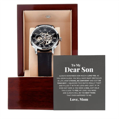 To My Dear Son Always Remember I Love You – Openwork Watch