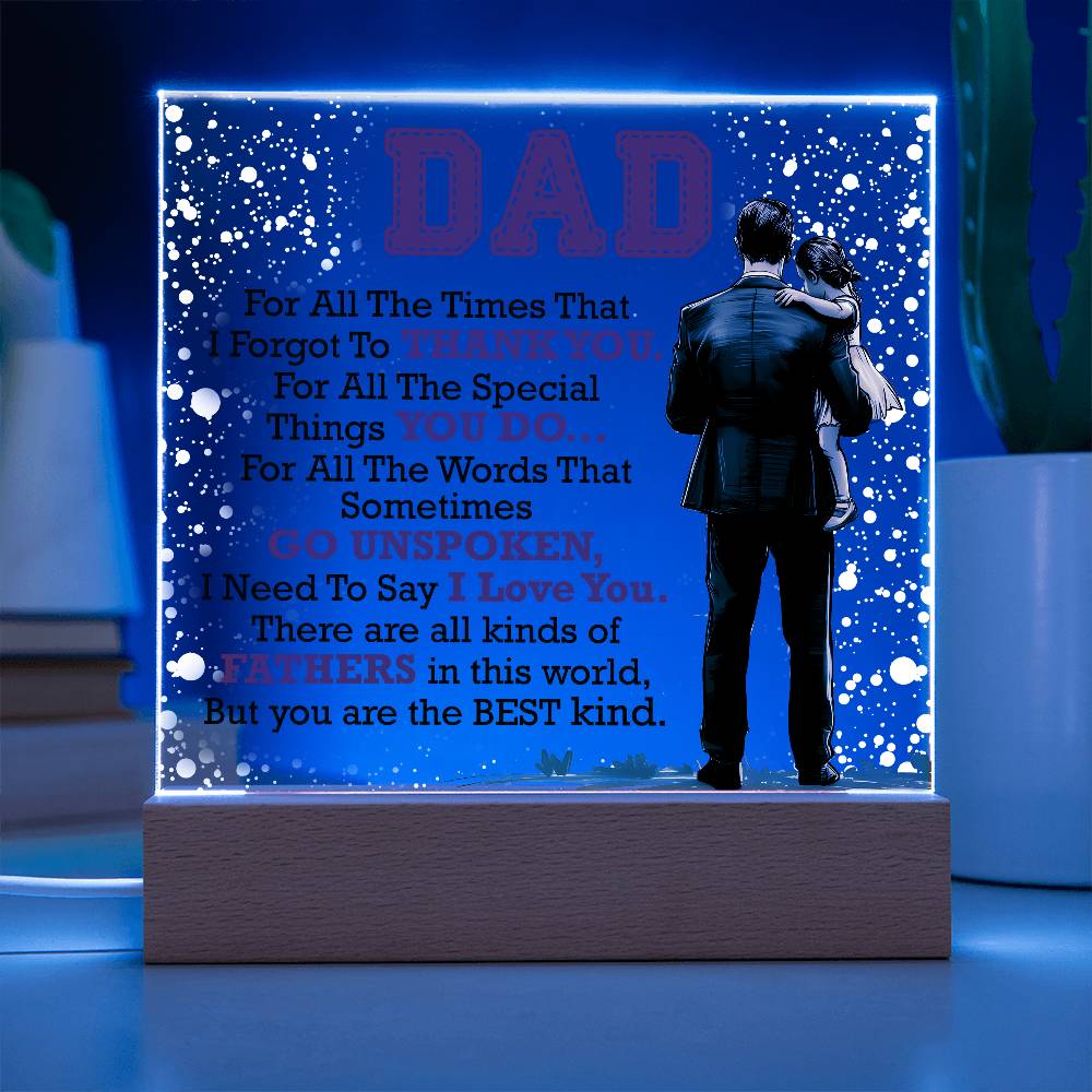 Thank You Dad - Acrylic Square