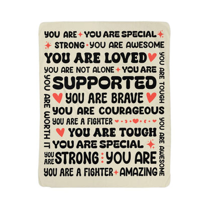 To My Daughter Braver (From Mom) – Sherpa Fleece Blanket